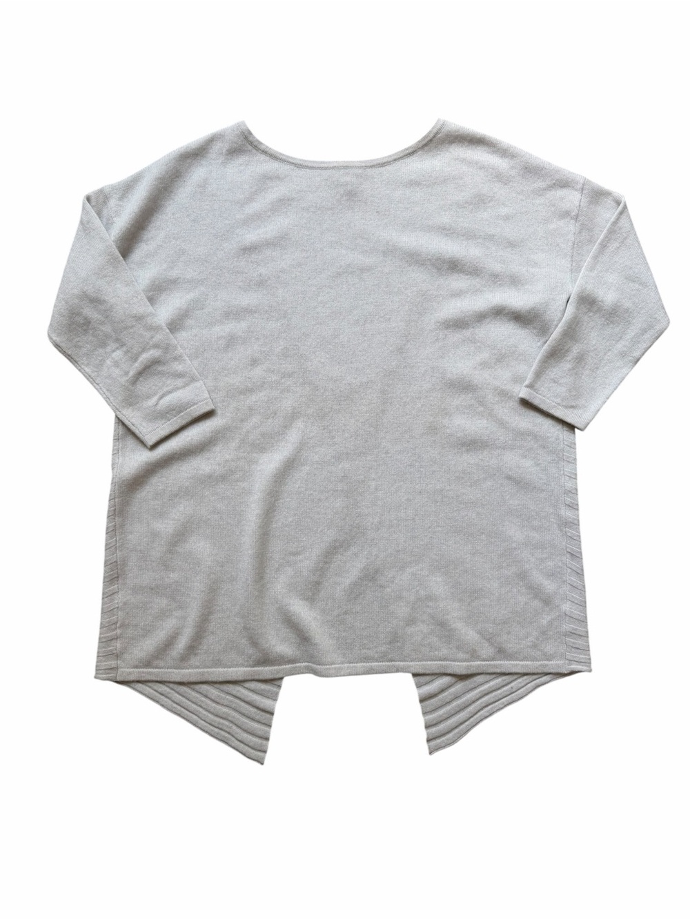 Kinross Gray Knit Cashmere Sweater